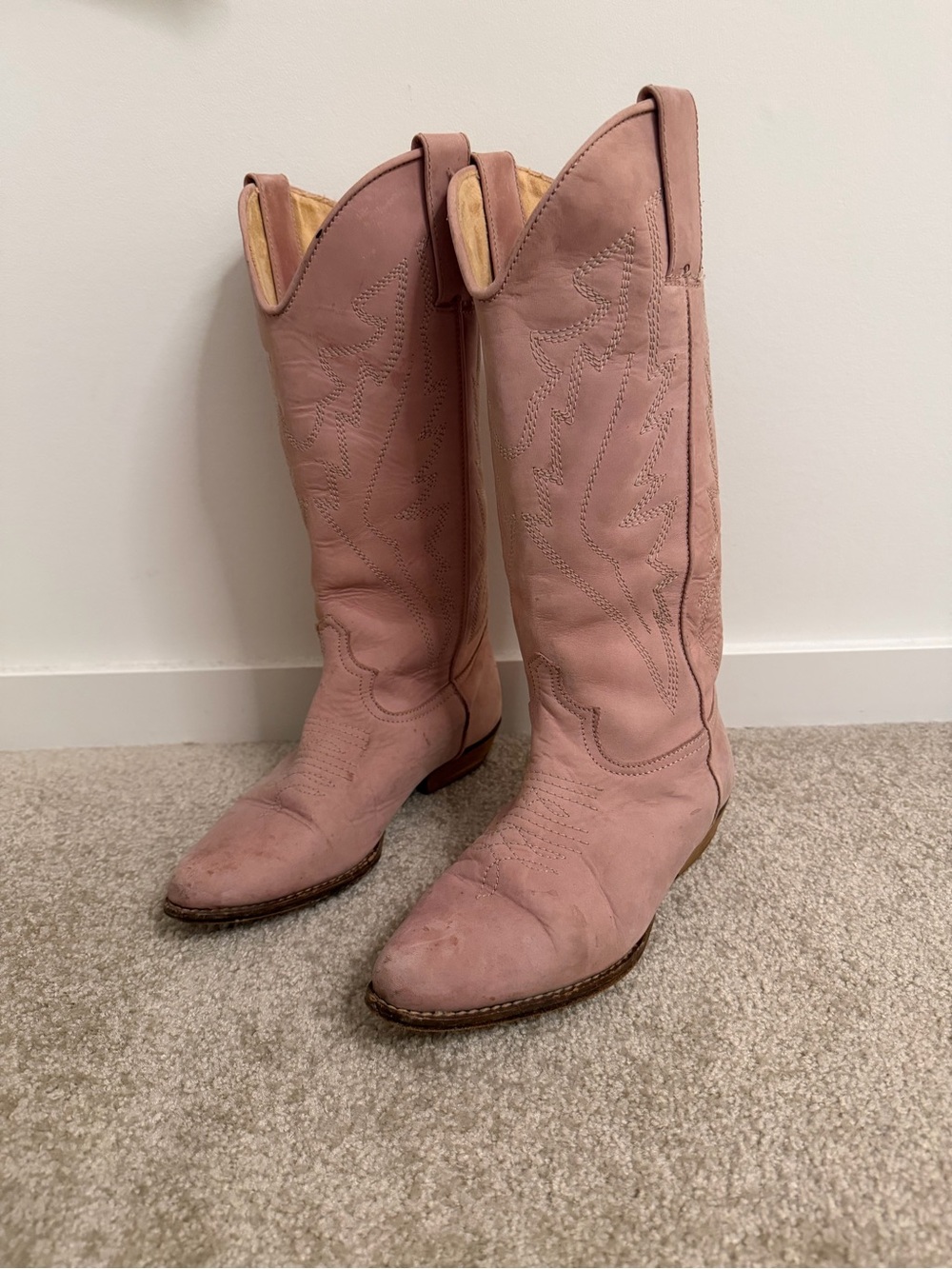 Vintage Pink Women's Cowboy Boots